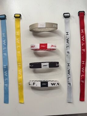 HWLF Logo Strap Bracelet Set - Multi Color